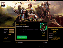Tablet Screenshot of caledonii.world-of-dungeons.net